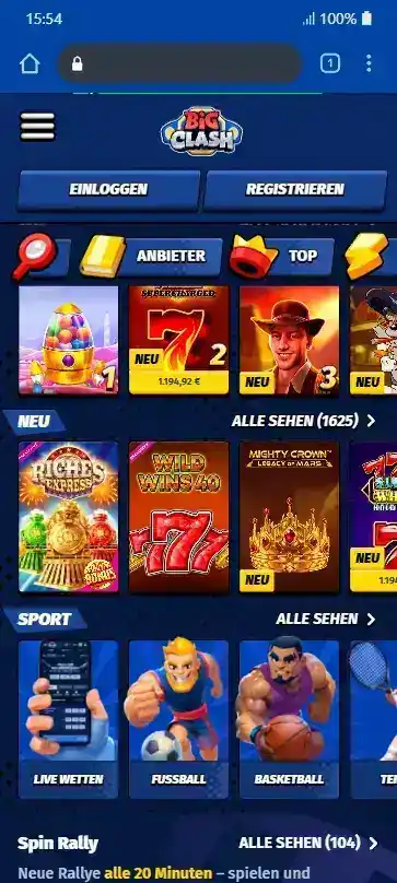 Big Clash Homepage
