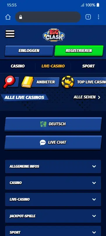Big Clash Live Casino