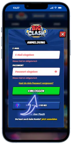 BigClash Anmeldung bestätigen