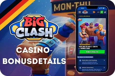 BigClash Casino Bonus Bedingungen und Freispiele