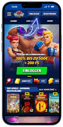BigClash Anmeldeseite öffnen