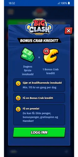 Big Clash bonuskrabbe