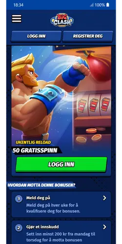 Big Clash spinn-bonus