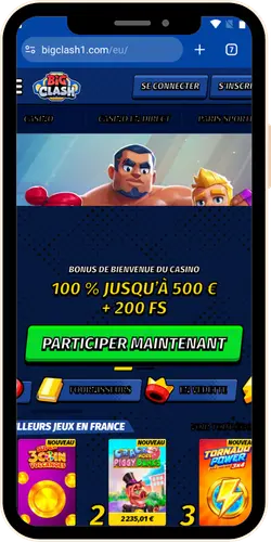BigClash compte prêt page principale