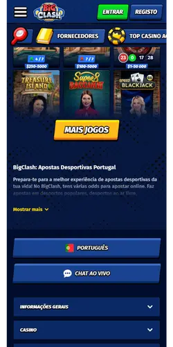 BigClash casino ao vivo